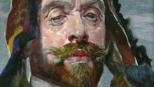 Jacek Malczewski - Autoportret w jakuckiej czapce 1907. (fragnemt)