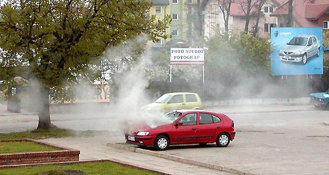 Węgrów pali się samochód! Michał Kurc AFRP